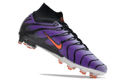 Nike Air Zoom Mercurial Superfly 9 Elite AG High-Tops Soccer Cleats - Purple/Black/Orange