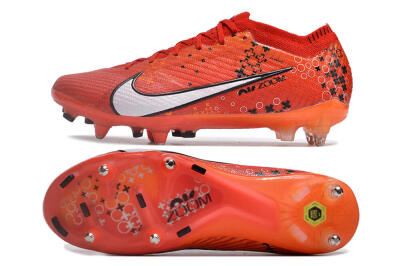 Nike Air Zoom Mercurial Vapor 15 Elite SG Low-Tops Soccer Cleats - Red/White/Black
