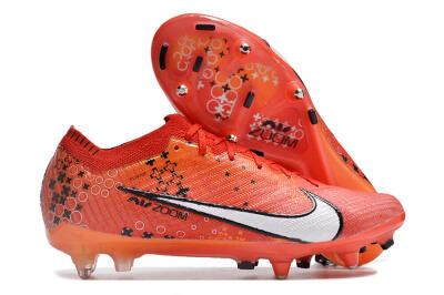 Nike Air Zoom Mercurial Vapor 15 Elite SG Low-Tops Soccer Cleats - Red/White/Black