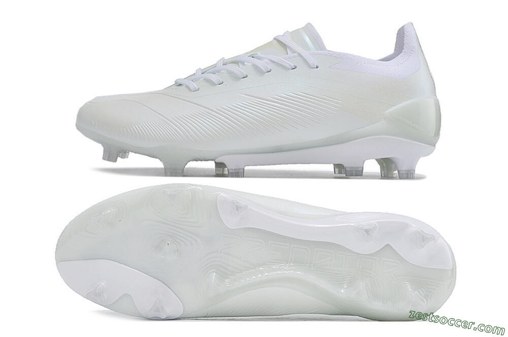 Adidas Predator Accuracy.1 FG Low-Tops Soccer Cleats - White/Beige 1