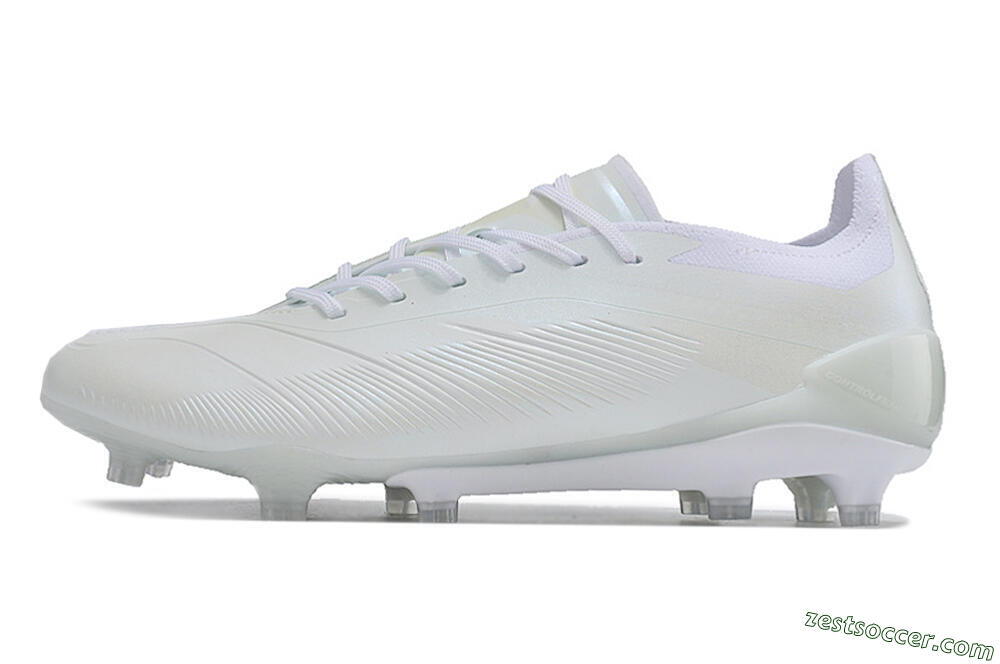 Adidas Predator Accuracy.1 FG Low-Tops Soccer Cleats - White/Beige 2