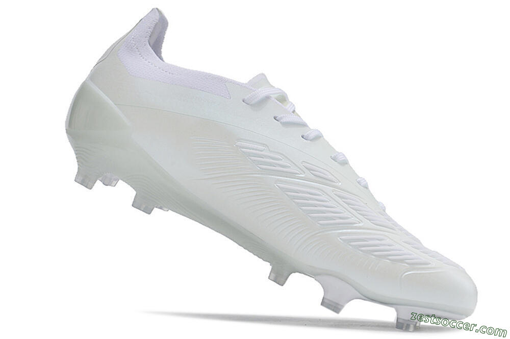 Adidas Predator Accuracy.1 FG Low-Tops Soccer Cleats - White/Beige 4