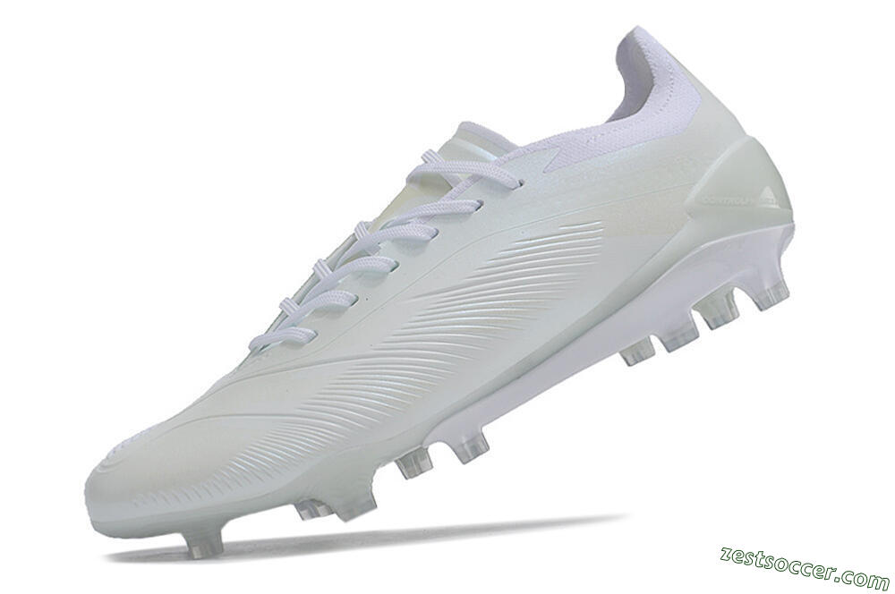 Adidas Predator Accuracy.1 FG Low-Tops Soccer Cleats - White/Beige 5