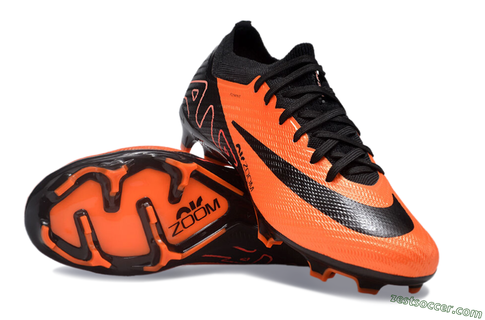 Nike Air Zoom Mercurial Vapor 15 Elite FG Low-Tops Soccer Cleats - Orange/Black 1