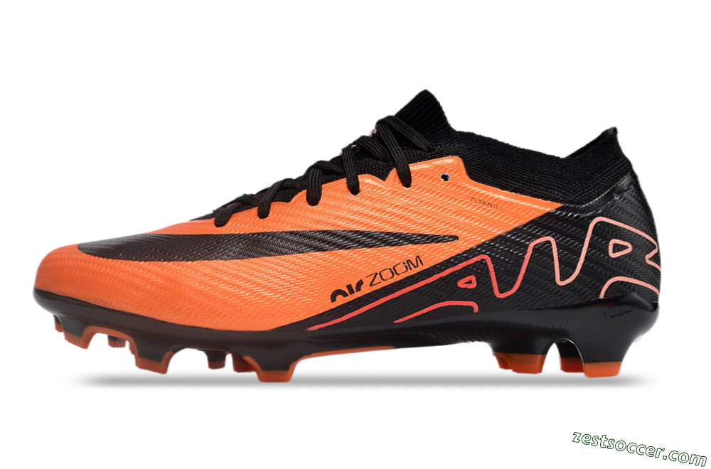 Nike Air Zoom Mercurial Vapor 15 Elite FG Low-Tops Soccer Cleats - Orange/Black 2