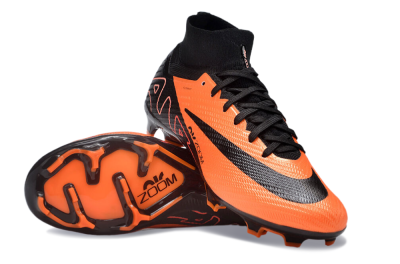 Nike Air Zoom Mercurial Superfly 9 Elite FG High-Tops Soccer Cleats - Orange/Black
