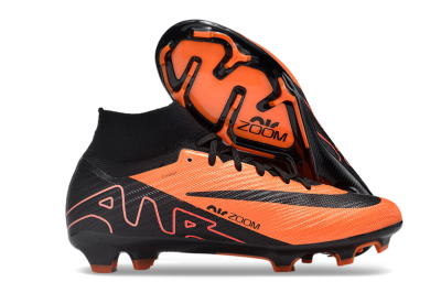 Nike Air Zoom Mercurial Superfly 9 Elite FG High-Tops Soccer Cleats - Orange/Black