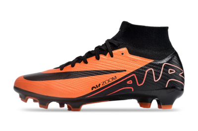 Nike Air Zoom Mercurial Superfly 9 Elite FG High-Tops Soccer Cleats - Orange/Black