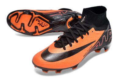 Nike Air Zoom Mercurial Superfly 9 Elite FG High-Tops Soccer Cleats - Orange/Black