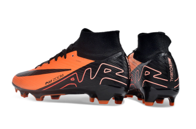 Nike Air Zoom Mercurial Superfly 9 Elite FG High-Tops Soccer Cleats - Orange/Black