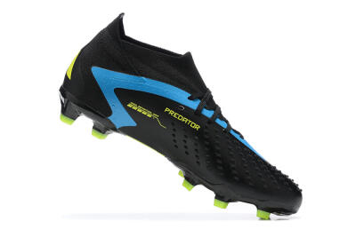 Adidas Predator Accuracy.1 FG High-Tops Soccer Cleats - Black/Blue/Yellow
