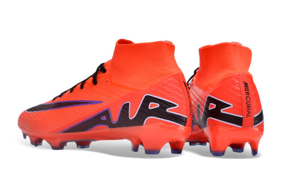 Nike Air Zoom Mercurial Superfly 9 Elite FG High-Tops Soccer Cleats - Red/Black/Purple