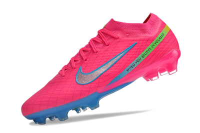 Nike Air Zoom Mercurial Vapor 15 Elite FG Low-Tops Soccer Cleats - Pink/Silver/Blue