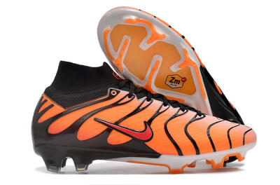 Nike Air Zoom Mercurial Superfly 9 Elite FG High-Tops Soccer Cleats - Orange/Black/Red