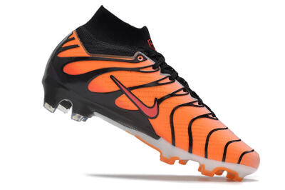 Nike Air Zoom Mercurial Superfly 9 Elite FG High-Tops Soccer Cleats - Orange/Black/Red
