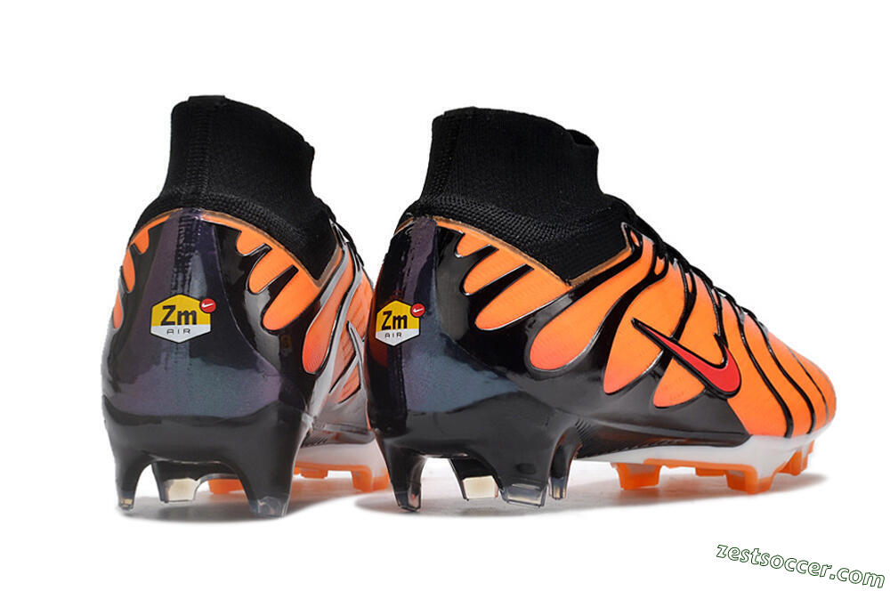 Nike Air Zoom Mercurial Superfly 9 Elite FG High-Tops Soccer Cleats - Orange/Black/Red 6