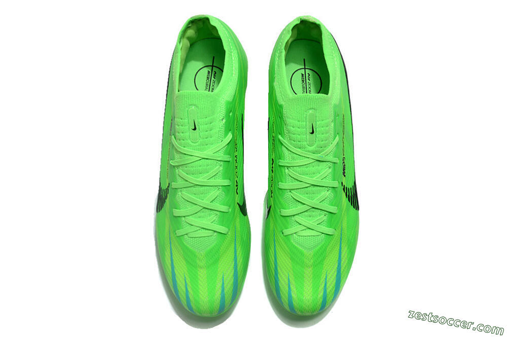 Nike Air Zoom Mercurial Vapor 15 Elite FG Low-Tops Soccer Cleats - Green/Black 4