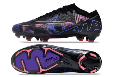 Nike Air Zoom Mercurial Vapor 15 Elite FG Low-Tops Soccer Cleats - Black/Purple/Pink