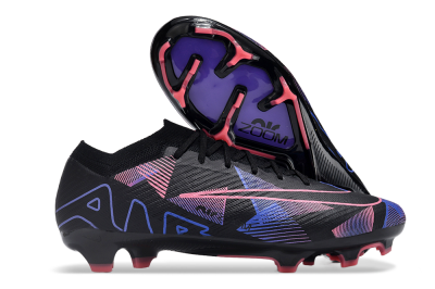 Nike Air Zoom Mercurial Vapor 15 Elite FG Low-Tops Soccer Cleats - Black/Purple/Pink