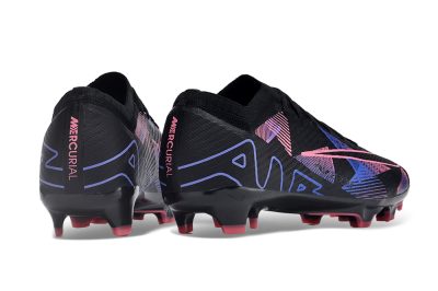 Nike Air Zoom Mercurial Vapor 15 Elite FG Low-Tops Soccer Cleats - Black/Purple/Pink