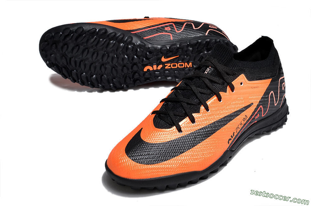 Nike Air Zoom Mercurial Vapor 15 Elite TF Low-Tops Soccer Shoes - Orange/Black 3