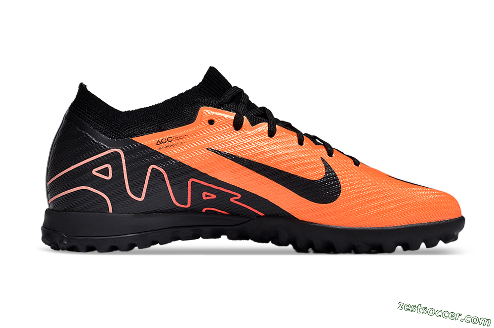 Nike Air Zoom Mercurial Vapor 15 Elite TF Low-Tops Soccer Shoes - Orange/Black 4