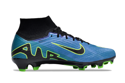 Nike Air Zoom Mercurial Superfly 9 Elite FG High-Tops Soccer Cleats - Blue/Black/Yellow
