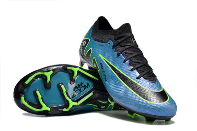 Nike Air Zoom Mercurial Vapor 15 Elite FG Low-Tops Soccer Cleats - Blue/Black/Yellow