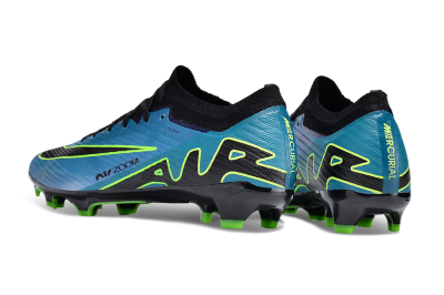 Nike Air Zoom Mercurial Vapor 15 Elite FG Low-Tops Soccer Cleats - Blue/Black/Yellow