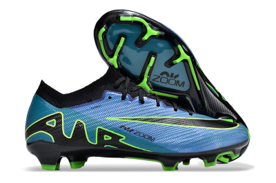 Nike Air Zoom Mercurial Vapor 15 Elite FG Low-Tops Soccer Cleats - Blue/Black/Yellow