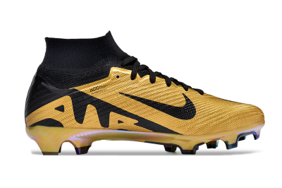 Nike Air Zoom Mercurial Superfly 9 Elite FG High-Tops Soccer Cleats - Gold/Black