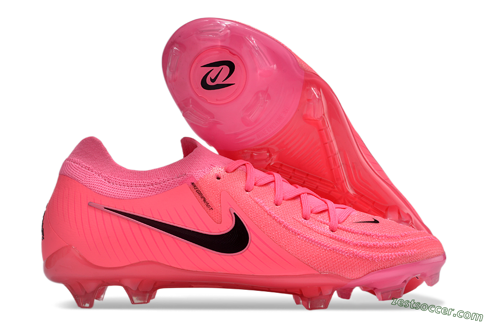 Nike Phantom Luna Elite NU FG Low-Tops Soccer Cleats - Pink/Black 0