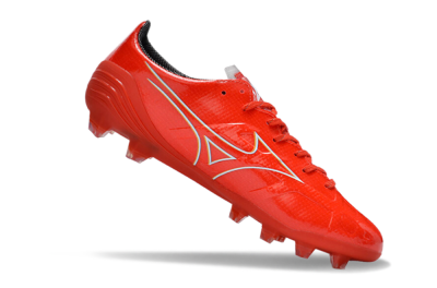 Mizuno Morelia Alpha Made in Japan FG Low-Tops Soccer Cleats - Red/White/Blue/Yellow