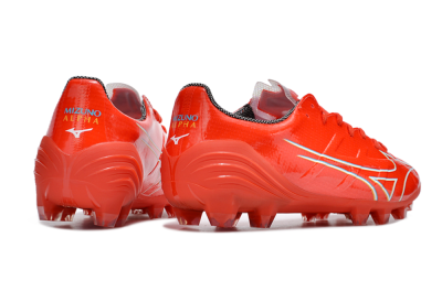 Mizuno Morelia Alpha Made in Japan FG Low-Tops Soccer Cleats - Red/White/Blue/Yellow