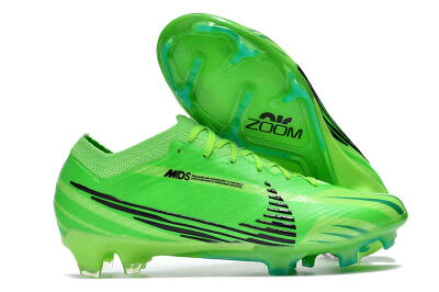 Nike Air Zoom Mercurial Vapor 15 Elite FG Low-Tops Soccer Cleats - Green/Yellow/Black