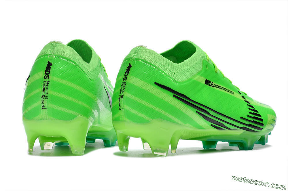 Nike Air Zoom Mercurial Vapor 15 Elite FG Low-Tops Soccer Cleats - Green/Yellow/Black 6