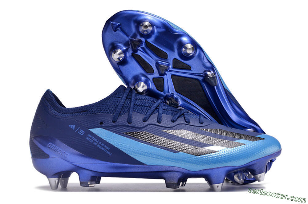 Adidas X Crazyfast.1 SG Low-Tops Soccer Cleats - Blue/Jade/Black 0