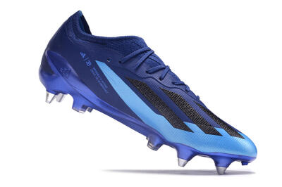Adidas X Crazyfast.1 SG Low-Tops Soccer Cleats - Blue/Jade/Black