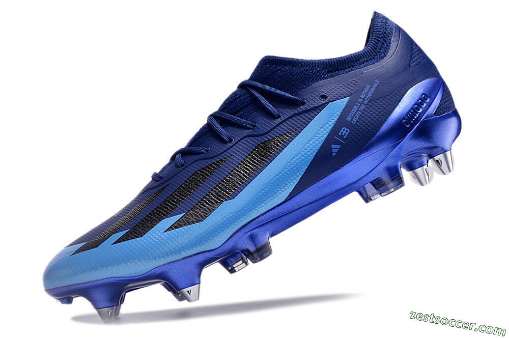 Adidas X Crazyfast.1 SG Low-Tops Soccer Cleats - Blue/Jade/Black 5