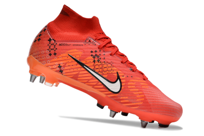 Nike Air Zoom Mercurial Superfly 9 Elite SG High-Tops Soccer Cleats - Red/White/Black