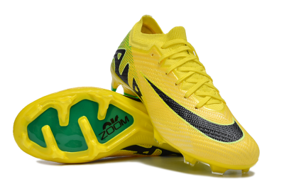 Nike Air Zoom Mercurial Vapor 15 Elite FG Low-Tops Soccer Cleats - Yellow/Black/Green