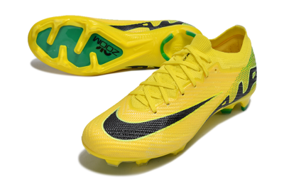 Nike Air Zoom Mercurial Vapor 15 Elite FG Low-Tops Soccer Cleats - Yellow/Black/Green