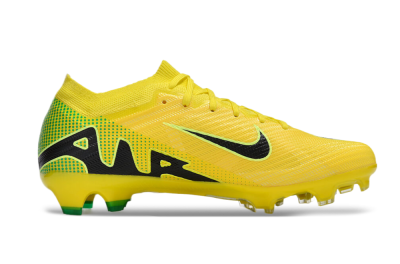 Nike Air Zoom Mercurial Vapor 15 Elite FG Low-Tops Soccer Cleats - Yellow/Black/Green