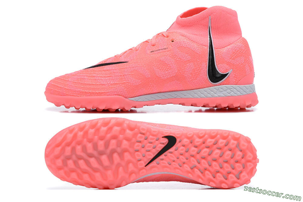 Nike Phantom Luna Elite TF High-Tops Soccer Shoes - Pink/Black/White 1