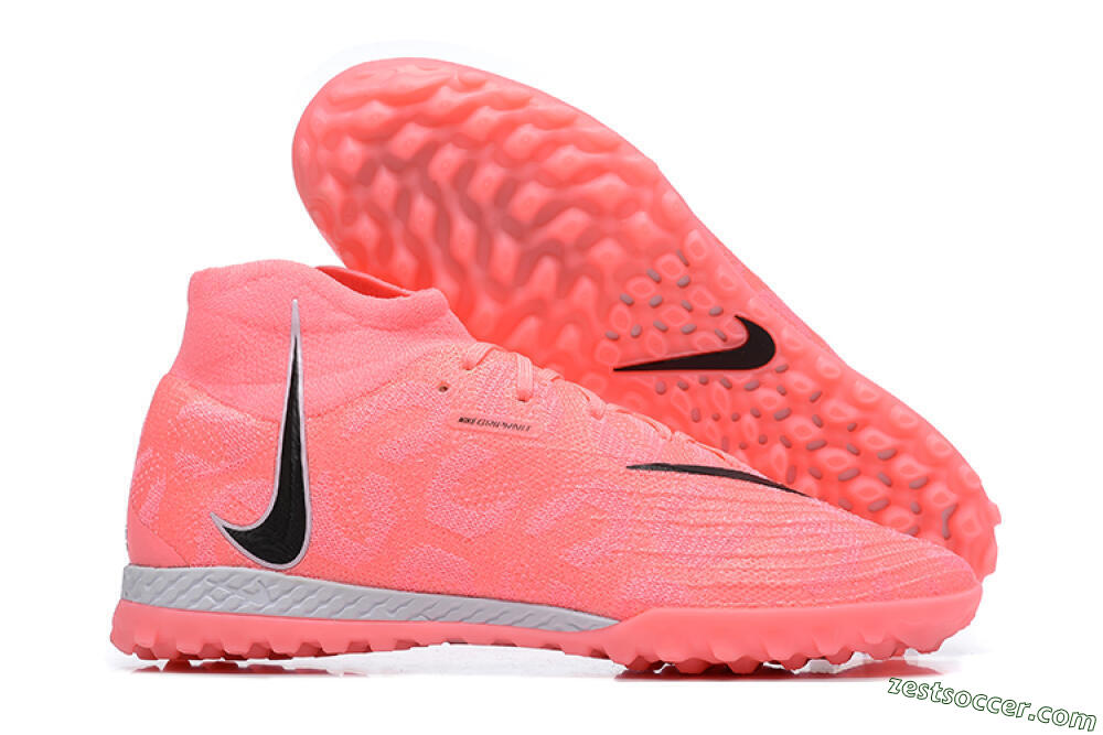 Nike Phantom Luna Elite TF High-Tops Soccer Shoes - Pink/Black/White 0