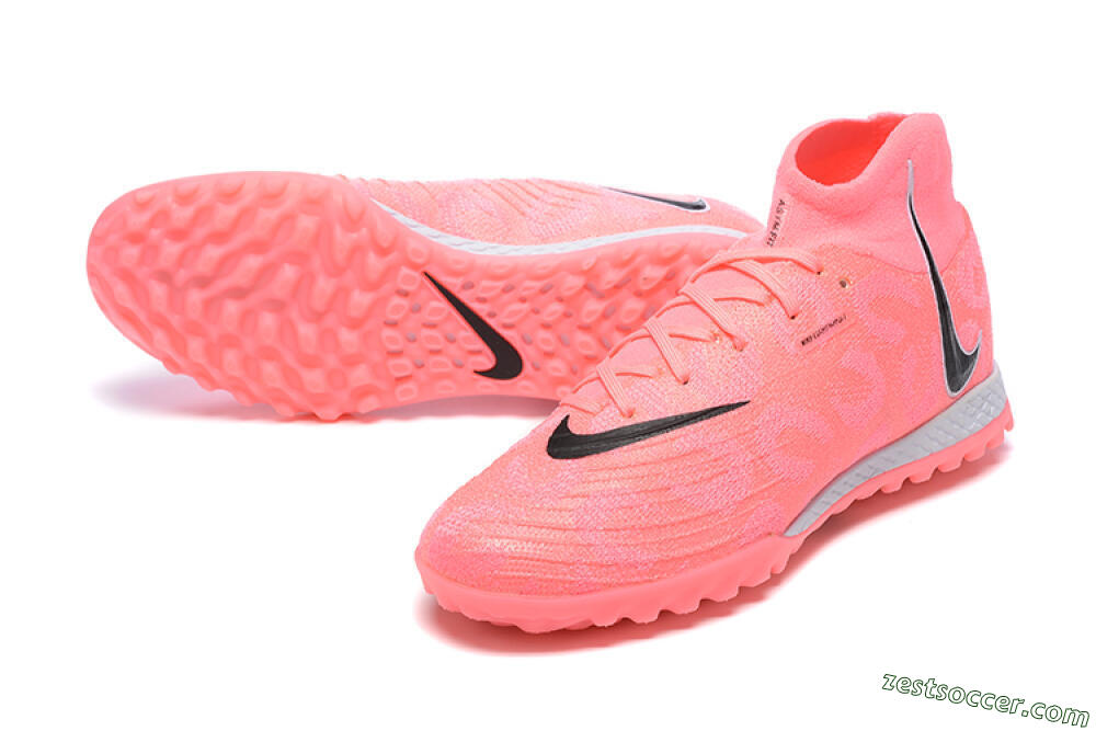 Nike Phantom Luna Elite TF High-Tops Soccer Shoes - Pink/Black/White 3