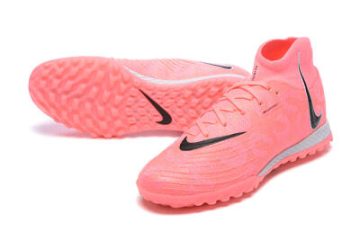 Nike Phantom Luna Elite TF High-Tops Soccer Shoes - Pink/Black/White