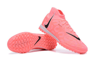 Nike Phantom Luna Elite TF High-Tops Soccer Shoes - Pink/Black/White