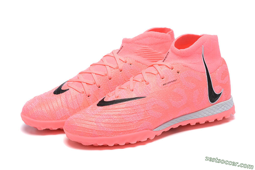 Nike Phantom Luna Elite TF High-Tops Soccer Shoes - Pink/Black/White 5