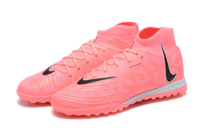 Nike Phantom Luna Elite TF High-Tops Soccer Shoes - Pink/Black/White